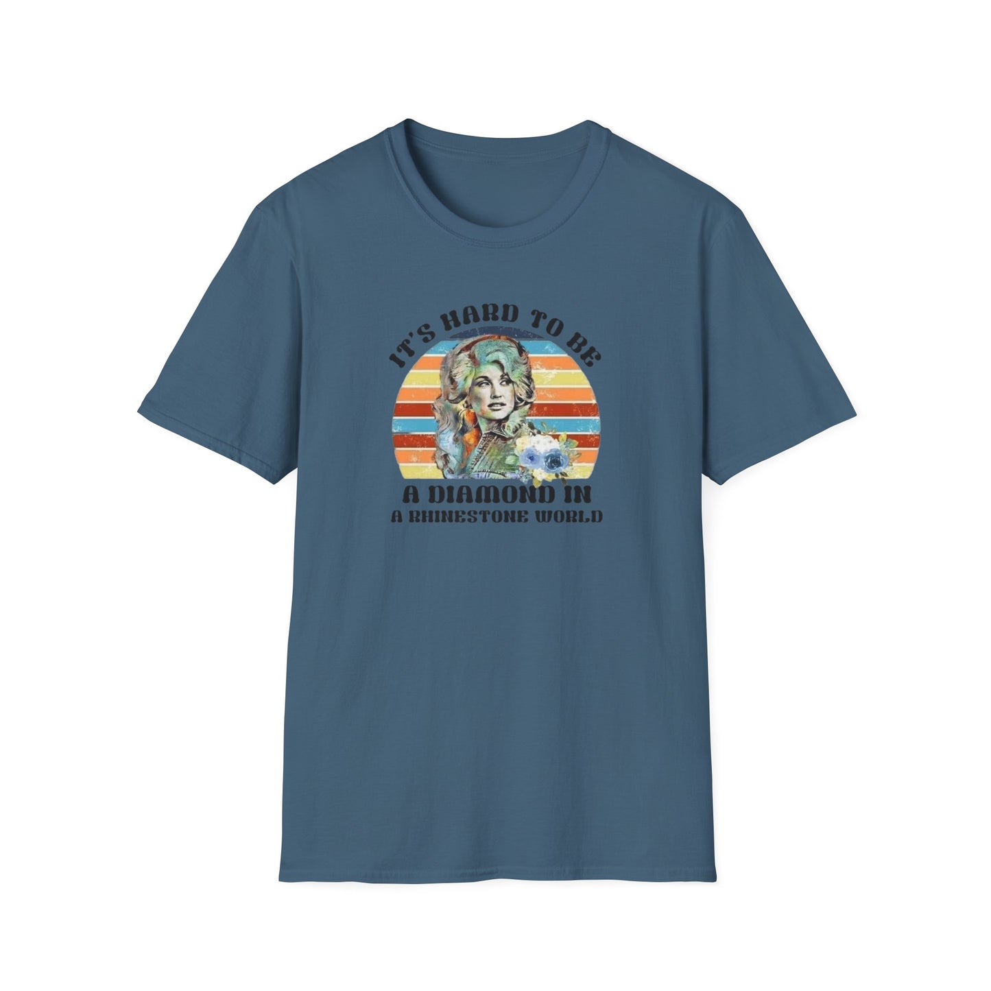 Diamond in a Rhinestone World Unisex Softstyle Tee