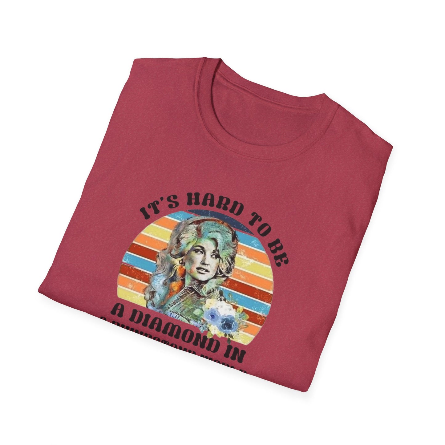 Diamond in a Rhinestone World Unisex Softstyle Tee