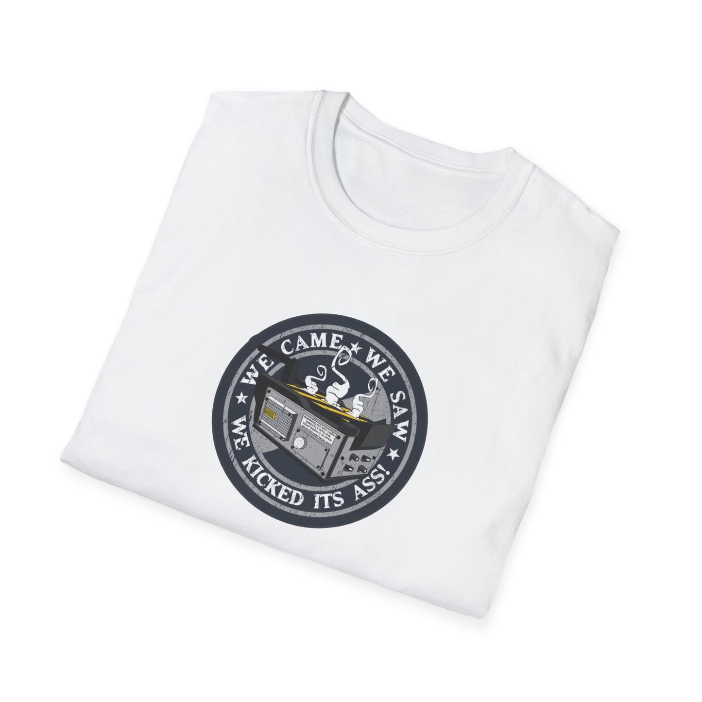 We Kicked It's Ass- Ghost Trap Unisex Softstyle Tee