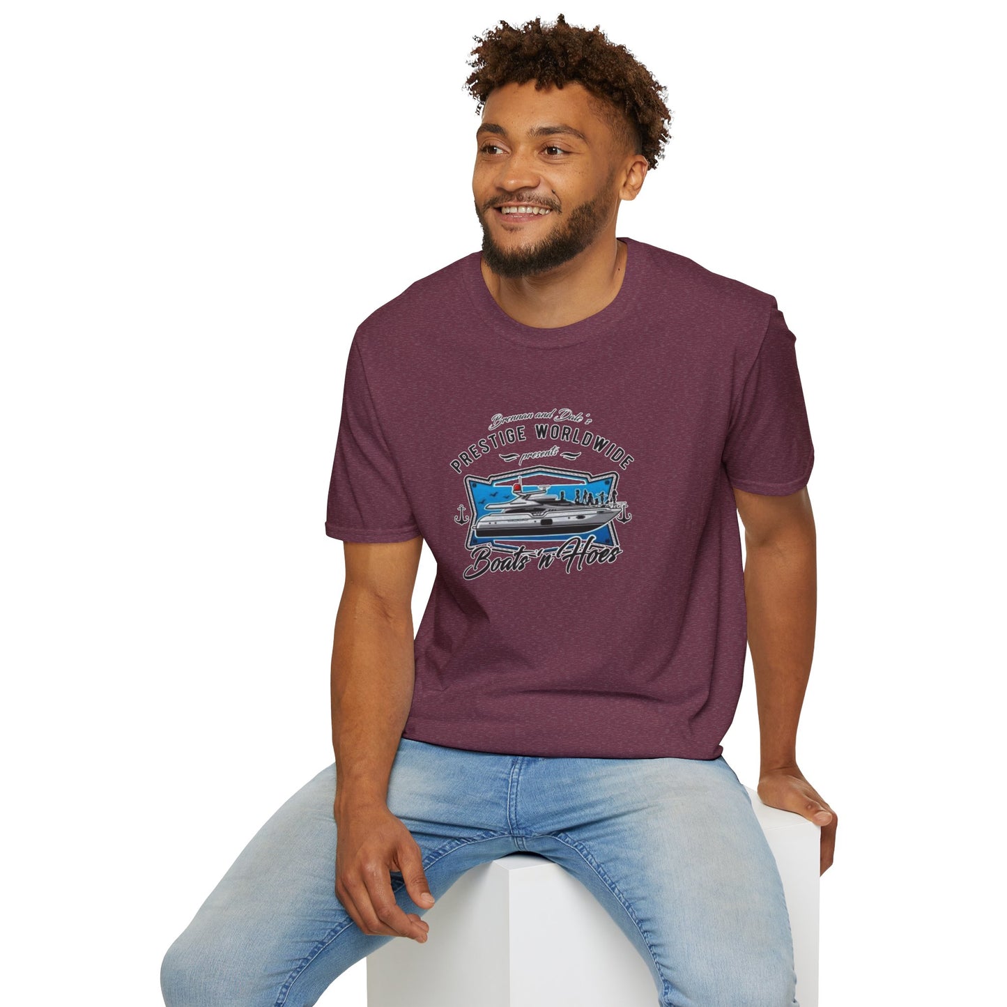 Boats And Hoes Unisex Softstyle Tee