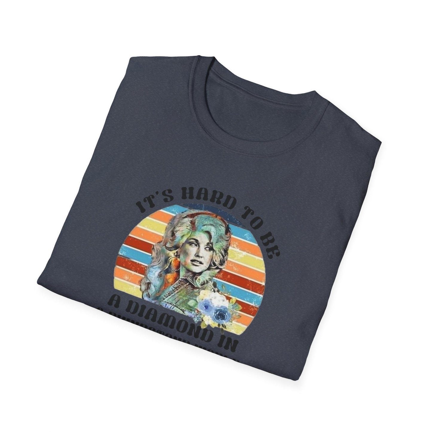 Diamond in a Rhinestone World Unisex Softstyle Tee