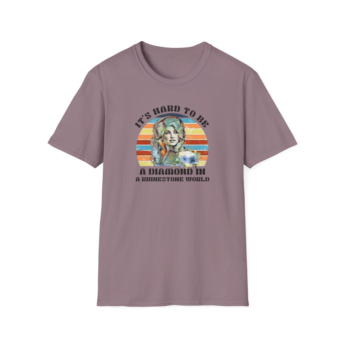Diamond in a Rhinestone World Unisex Softstyle Tee