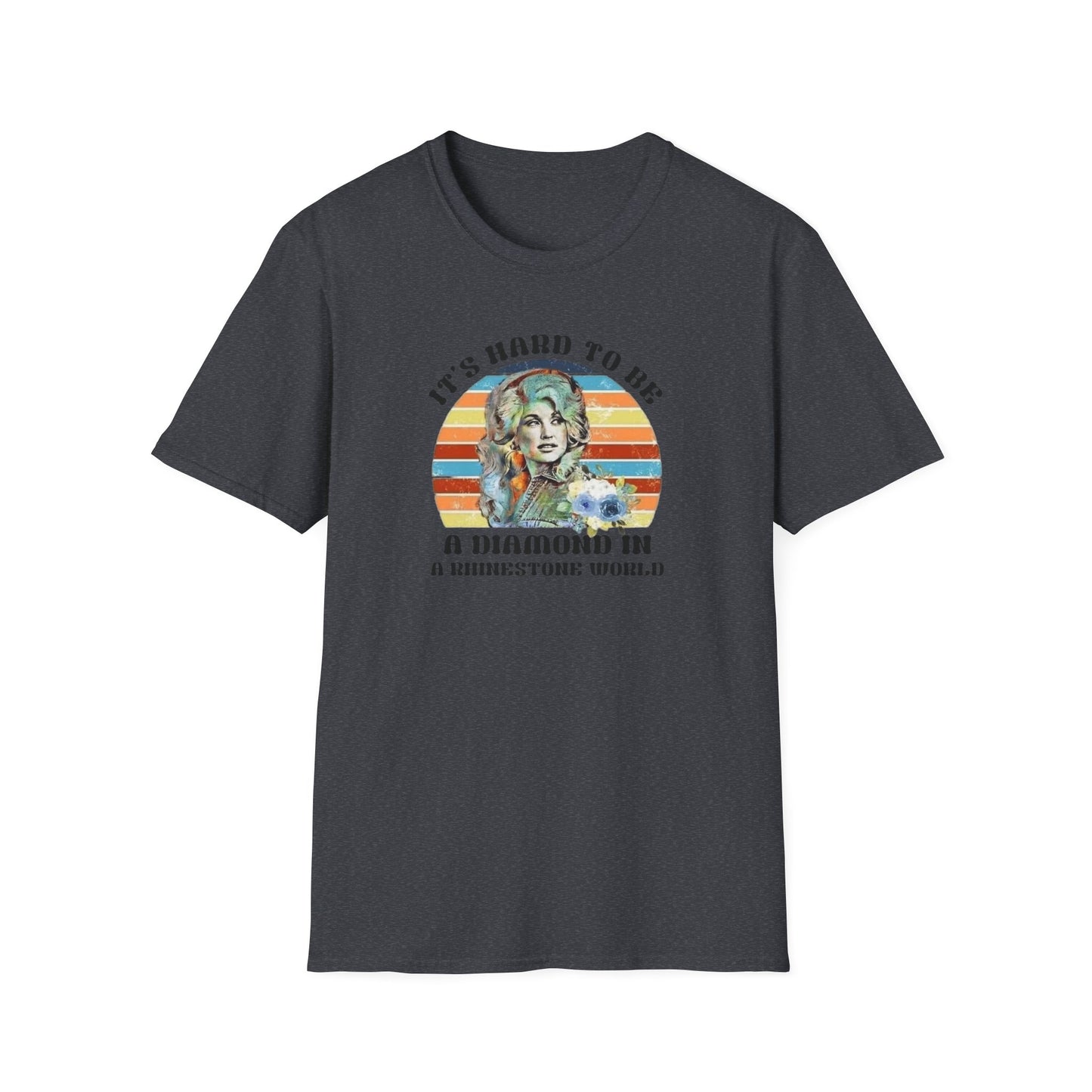 Diamond in a Rhinestone World Unisex Softstyle Tee