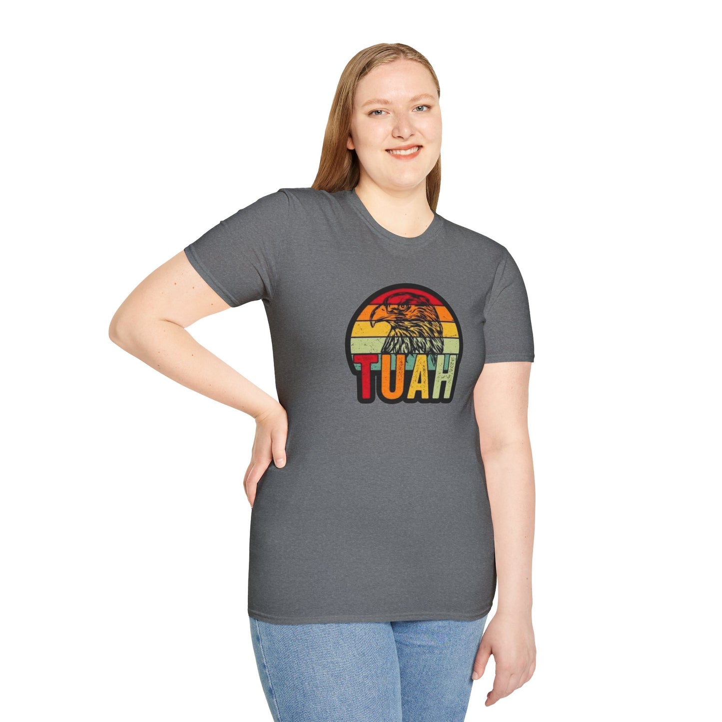Hawk Tuah Unisex Softstyle Tee