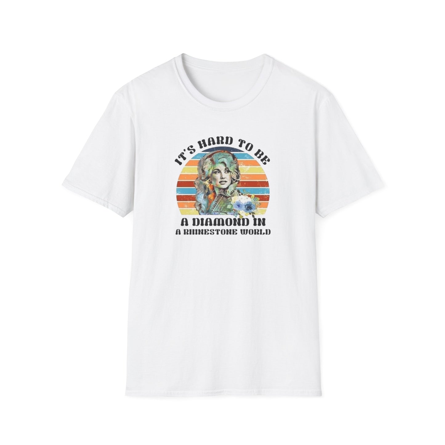 Diamond in a Rhinestone World Unisex Softstyle Tee