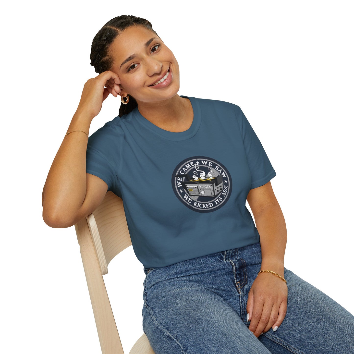 We Kicked It's Ass- Ghost Trap Unisex Softstyle Tee