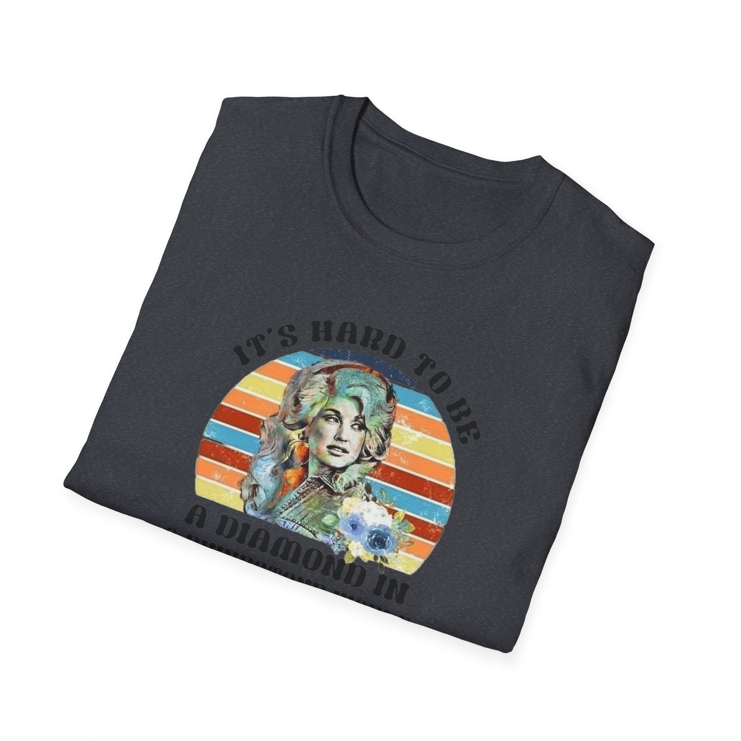 Diamond in a Rhinestone World Unisex Softstyle Tee