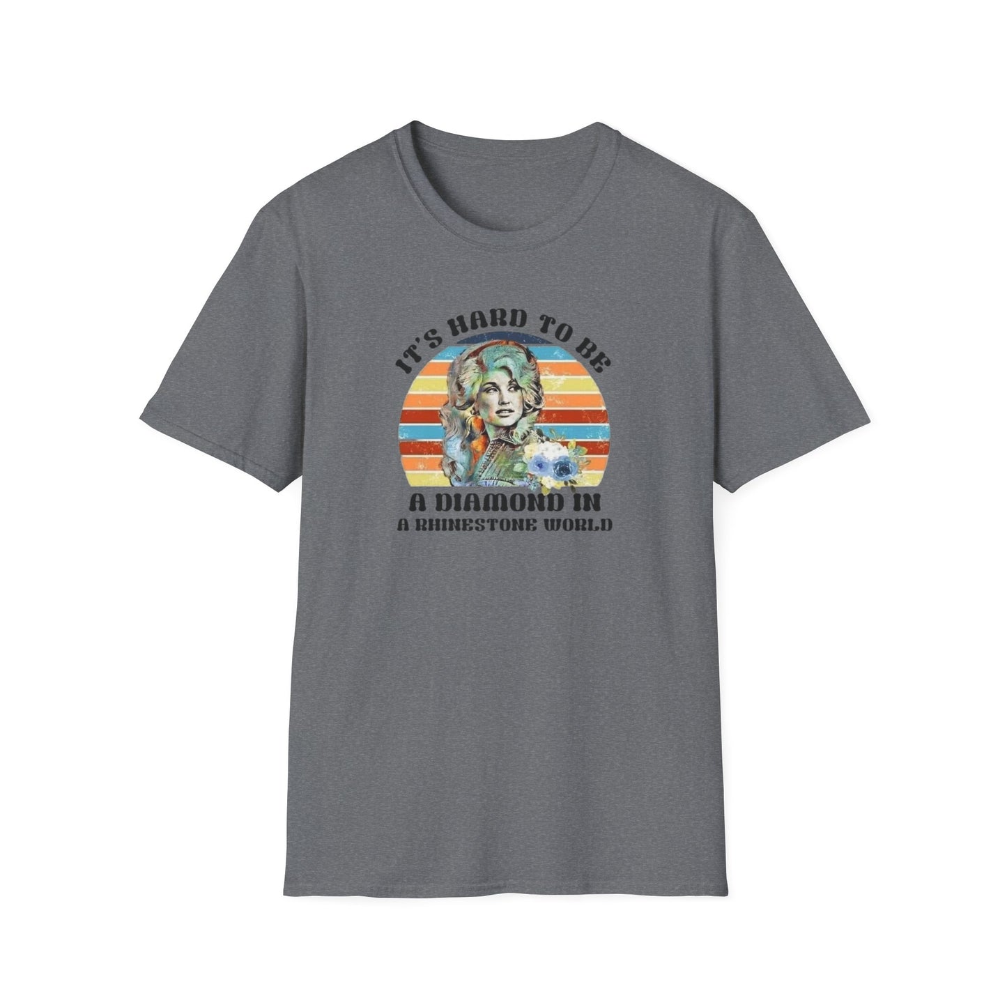 Diamond in a Rhinestone World Unisex Softstyle Tee