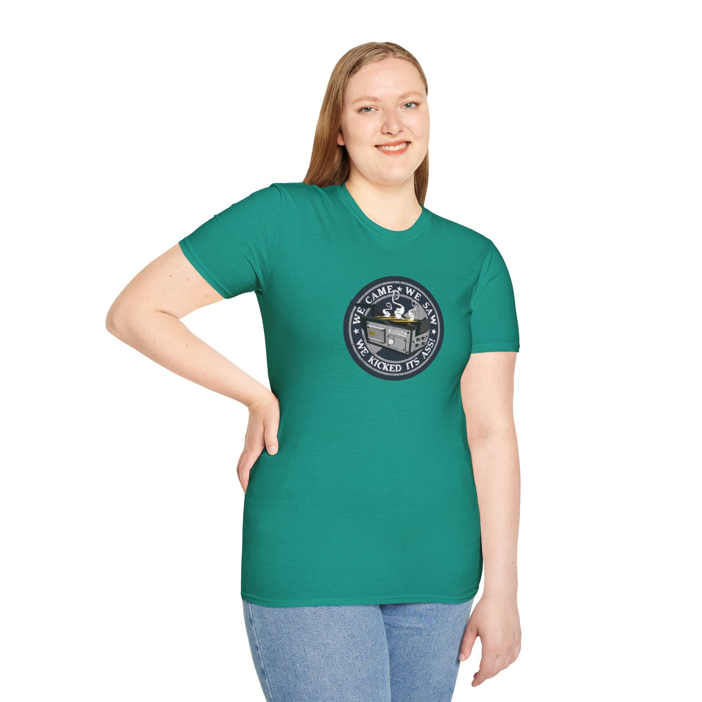 We Kicked It's Ass- Ghost Trap Unisex Softstyle Tee