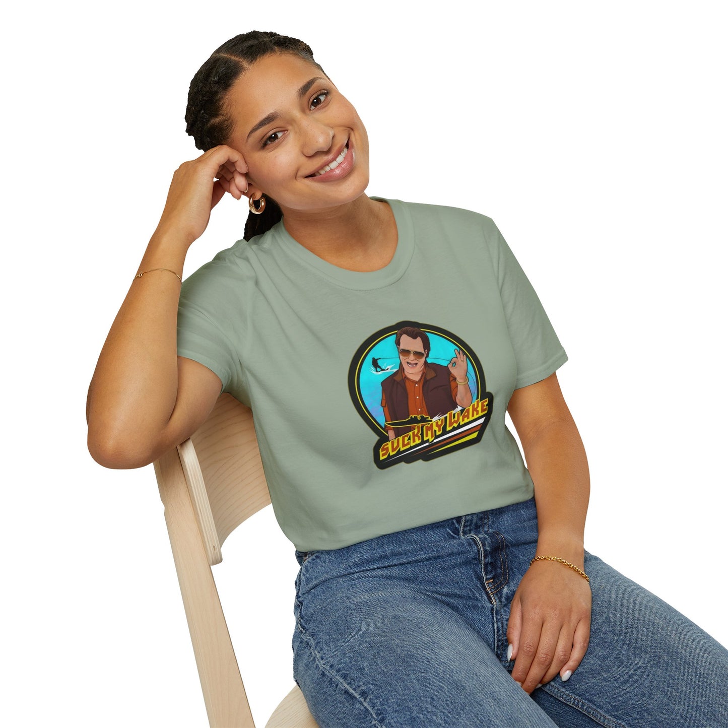Suck My Wake Unisex Softstyle Tee