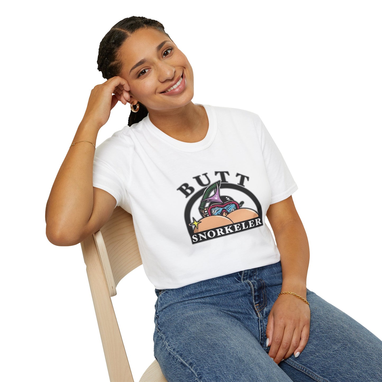 Butt Snorkeler Unisex Softstyle Tee