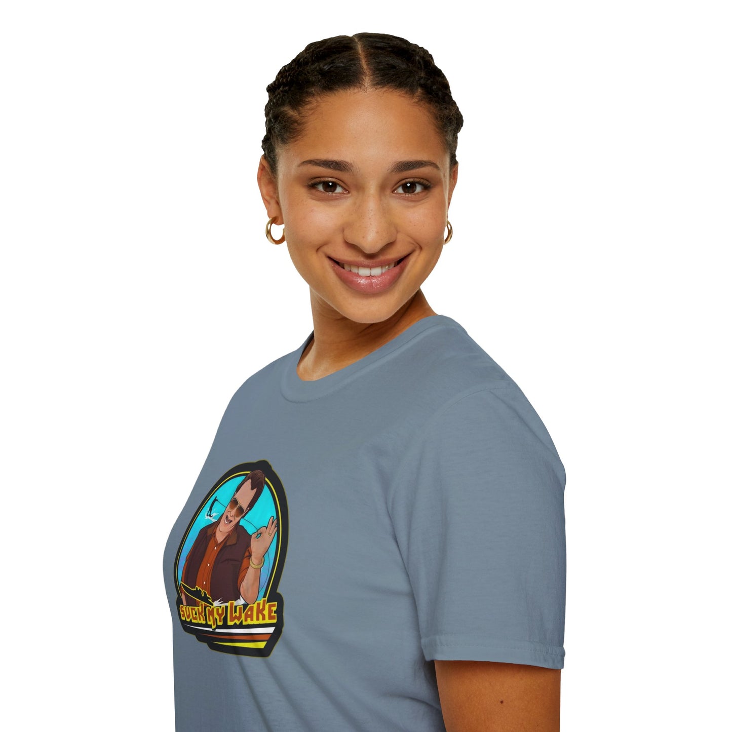 Suck My Wake Unisex Softstyle Tee