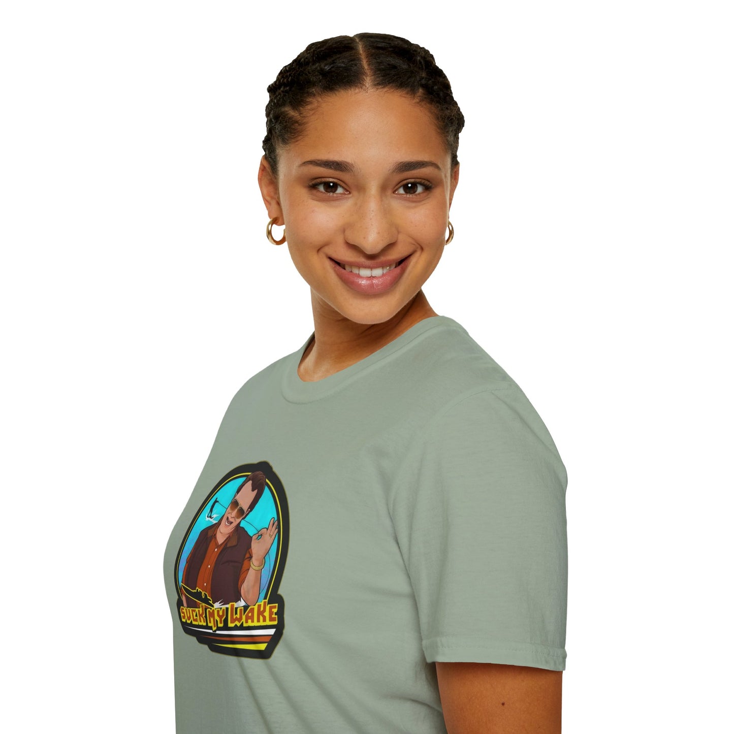 Suck My Wake Unisex Softstyle Tee