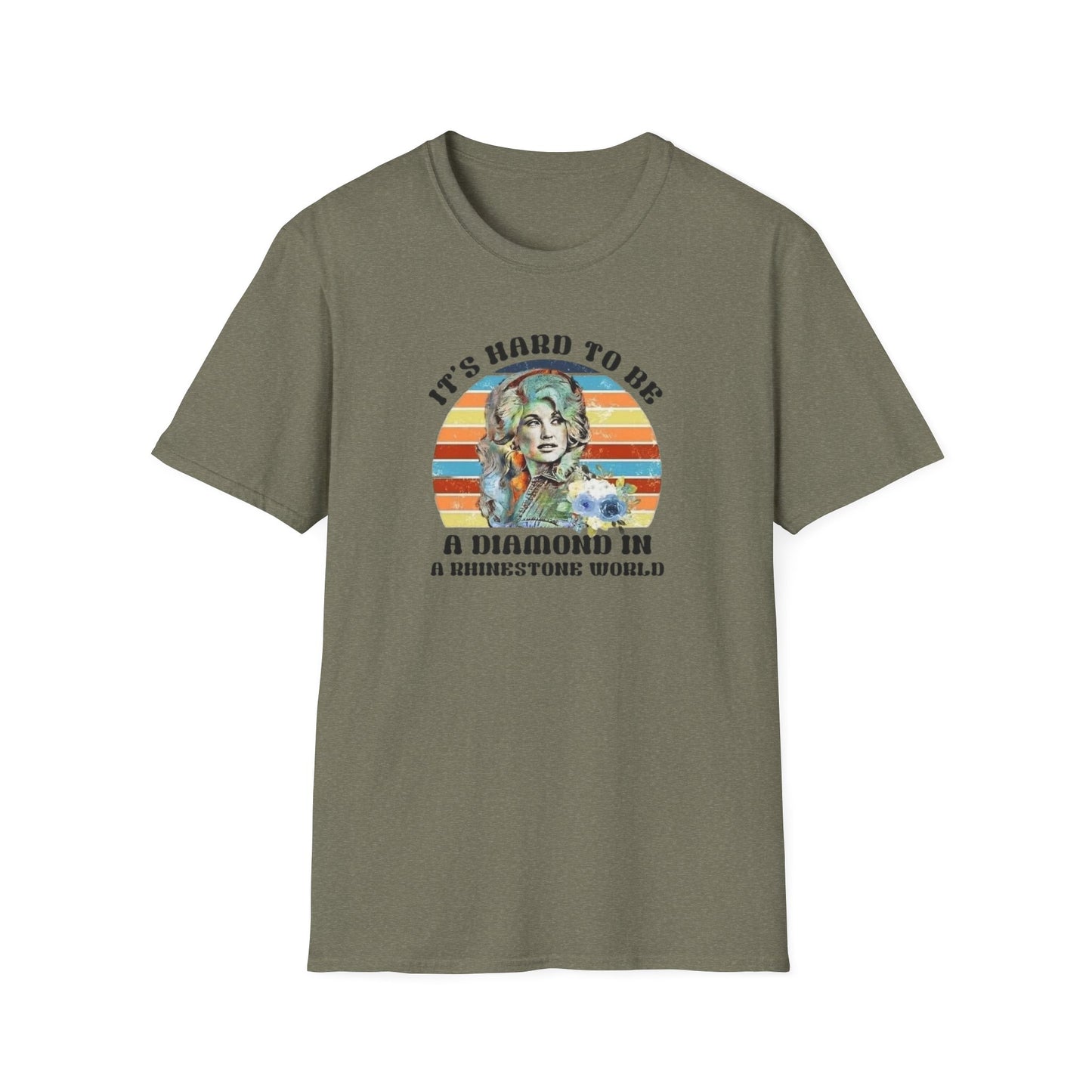 Diamond in a Rhinestone World Unisex Softstyle Tee