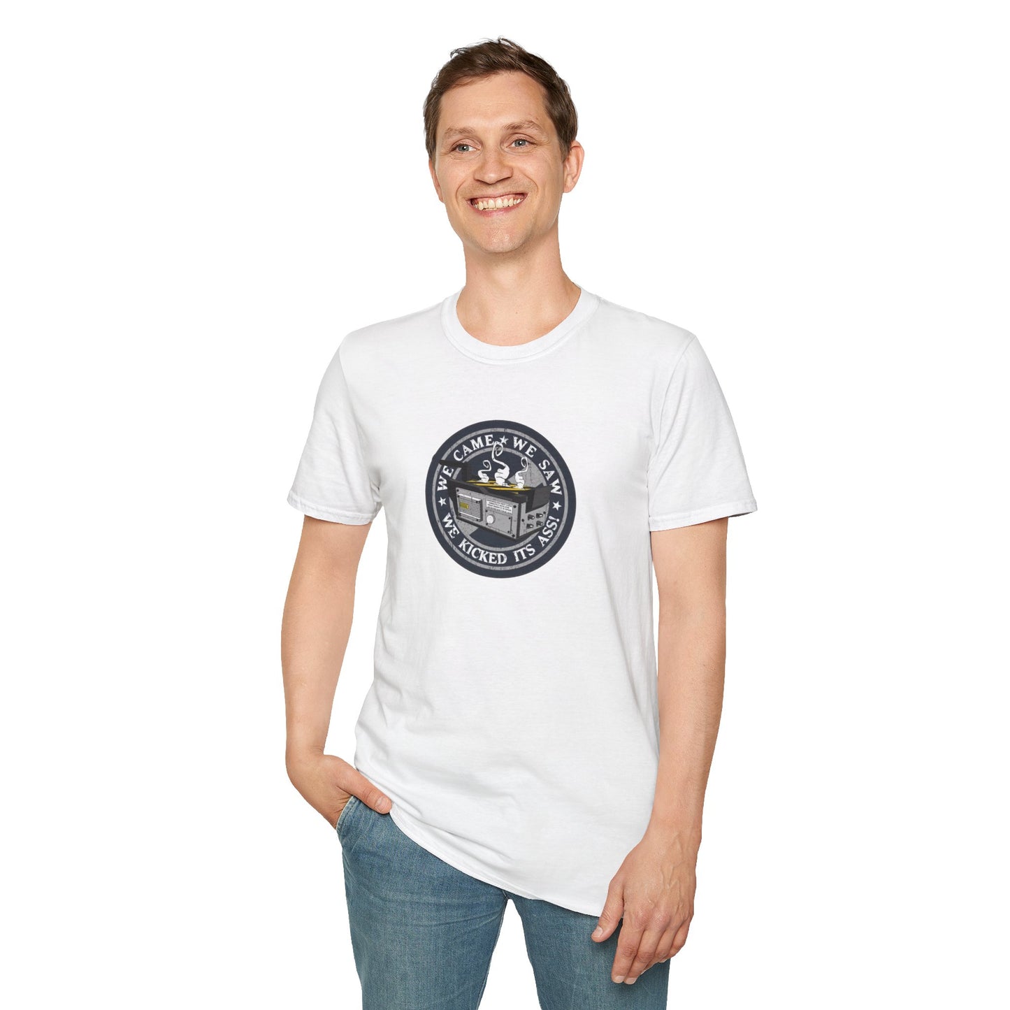 We Kicked It's Ass- Ghost Trap Unisex Softstyle Tee