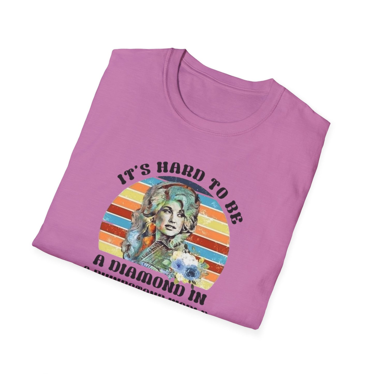 Diamond in a Rhinestone World Unisex Softstyle Tee