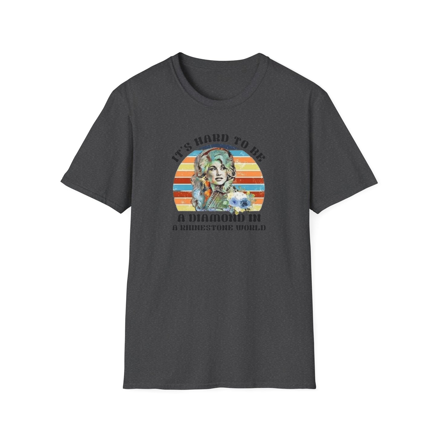 Diamond in a Rhinestone World Unisex Softstyle Tee