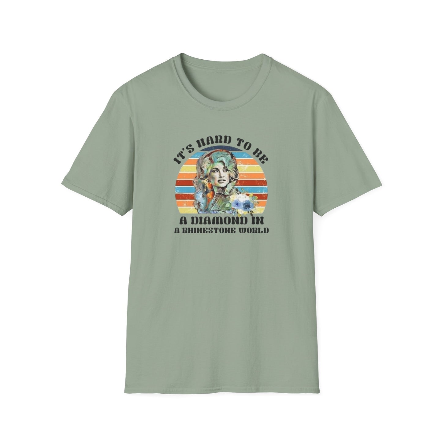 Diamond in a Rhinestone World Unisex Softstyle Tee
