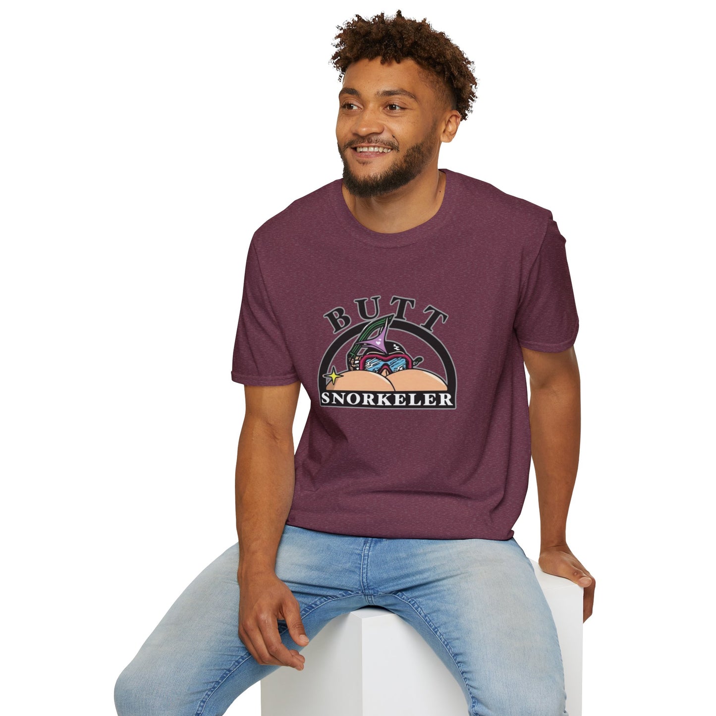 Butt Snorkeler Unisex Softstyle Tee