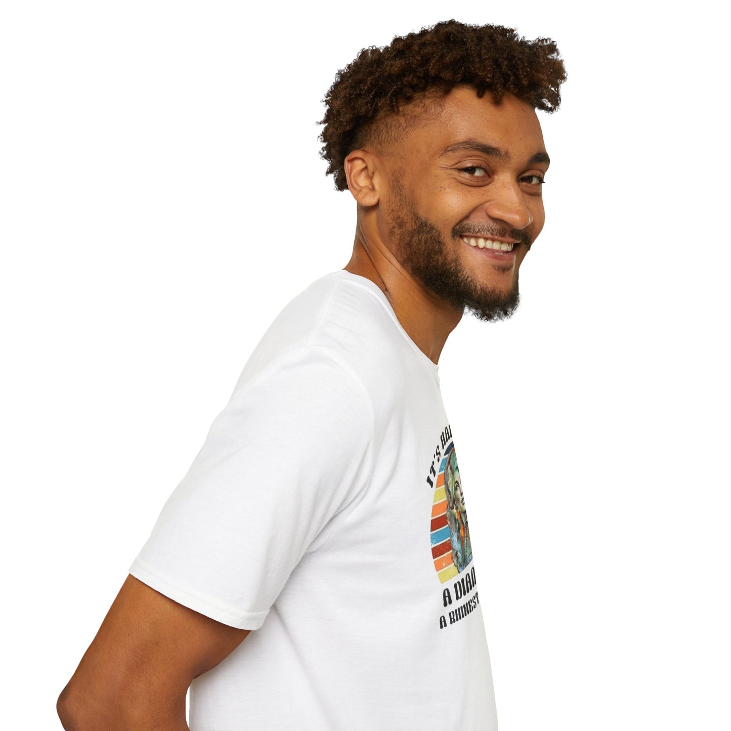 Diamond in a Rhinestone World Unisex Softstyle Tee