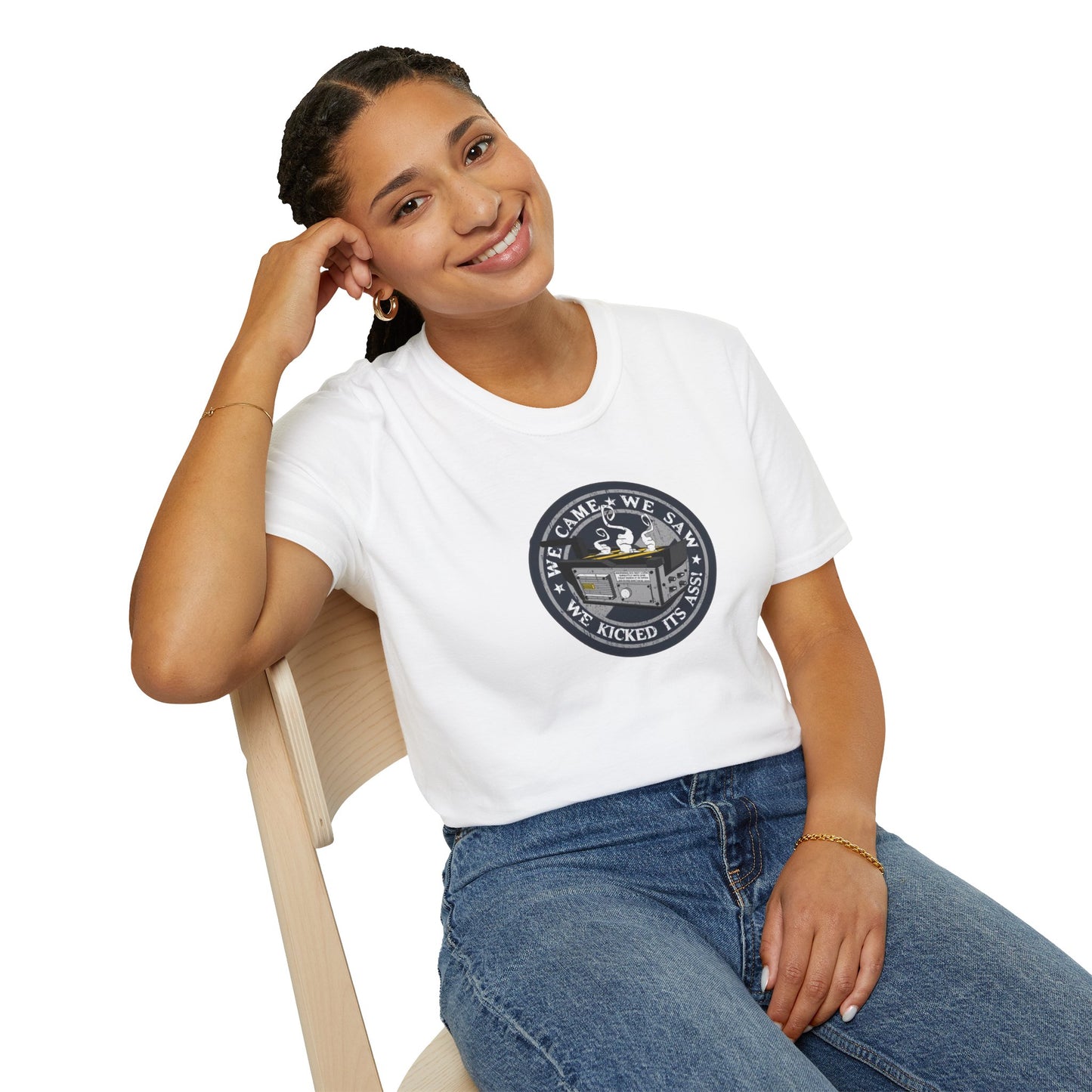 We Kicked It's Ass- Ghost Trap Unisex Softstyle Tee