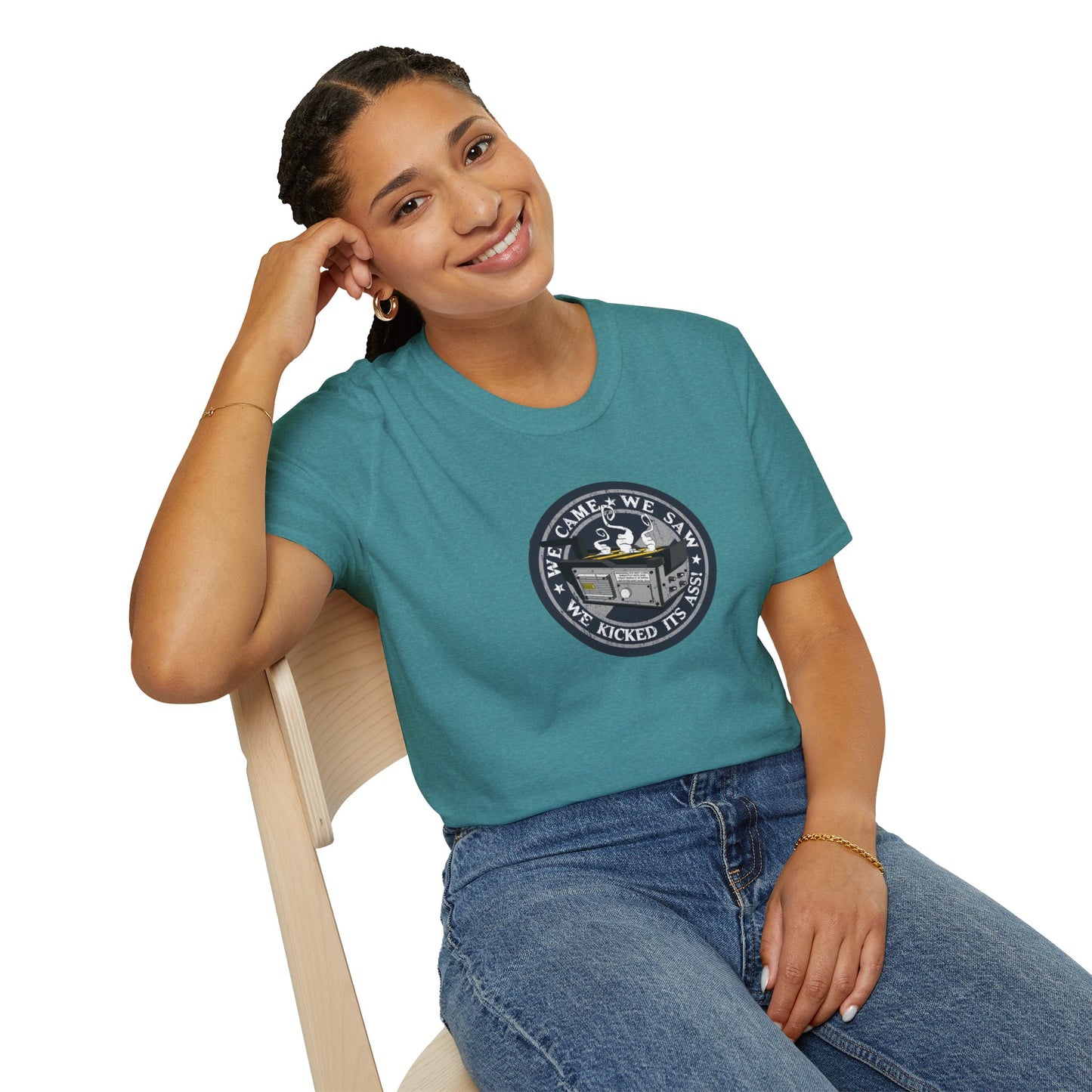 We Kicked It's Ass- Ghost Trap Unisex Softstyle Tee