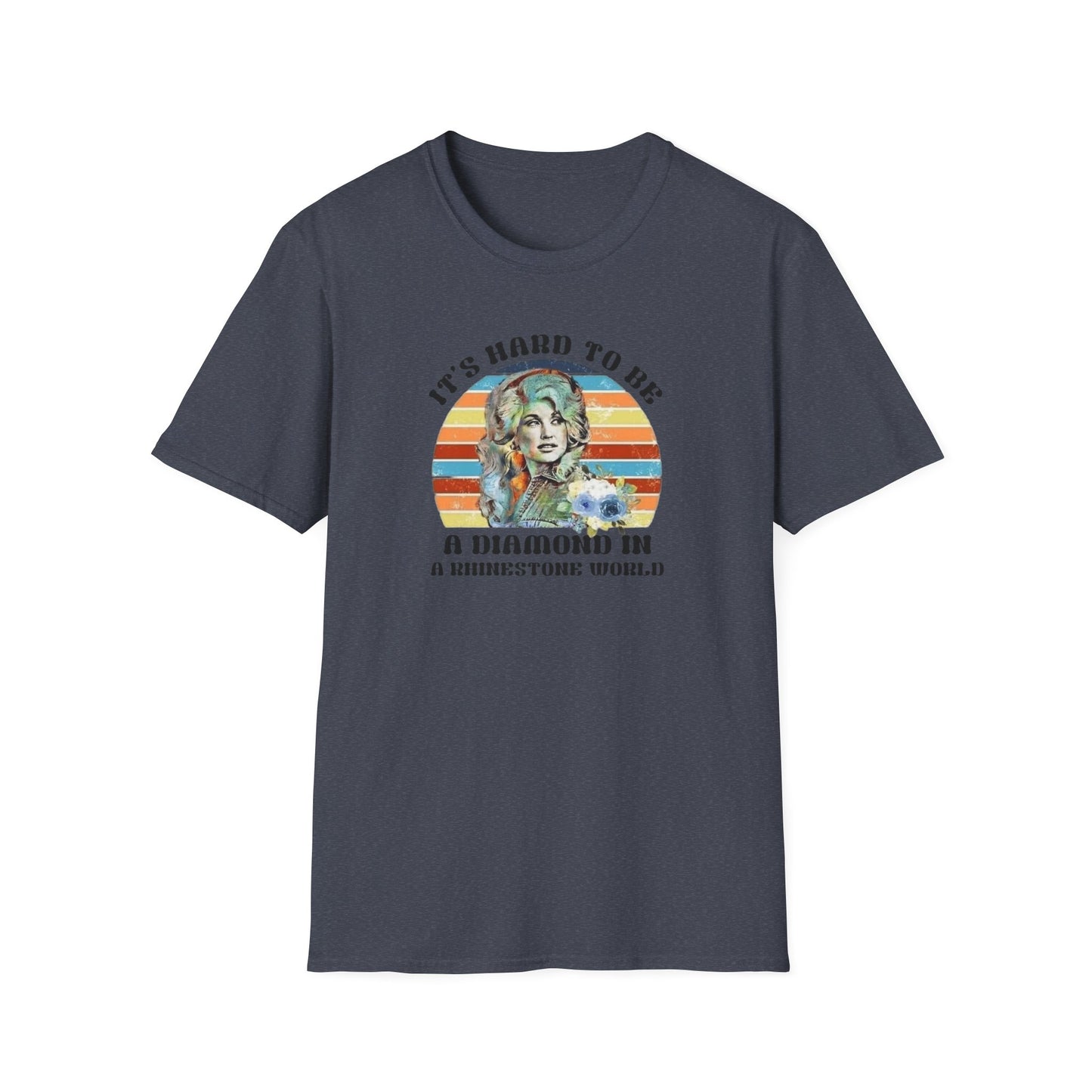 Diamond in a Rhinestone World Unisex Softstyle Tee