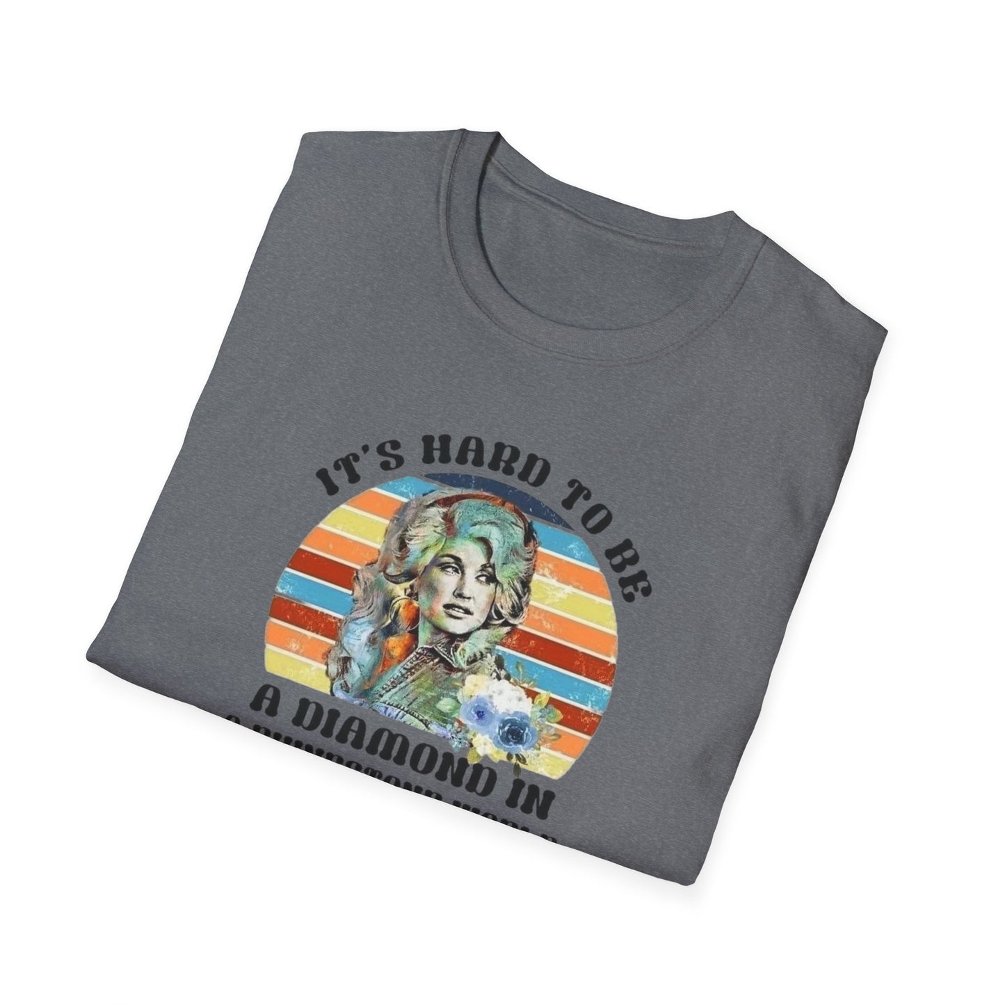 Diamond in a Rhinestone World Unisex Softstyle Tee