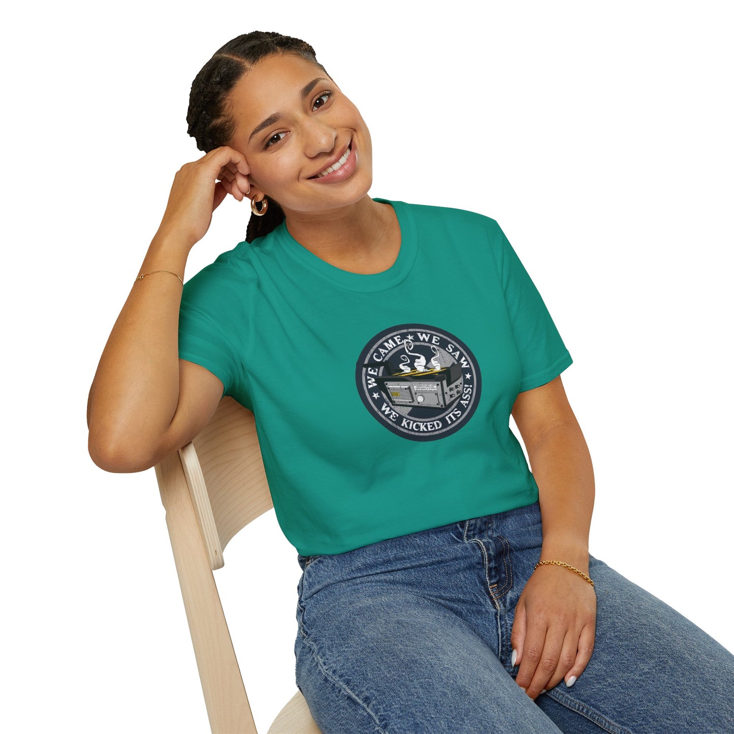 We Kicked It's Ass- Ghost Trap Unisex Softstyle Tee