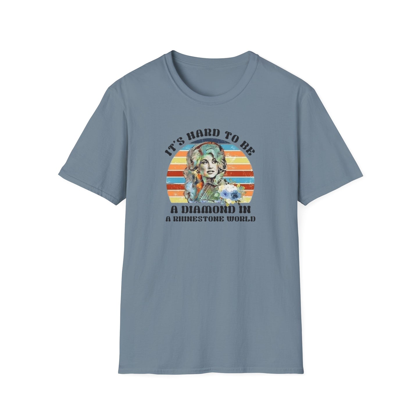 Diamond in a Rhinestone World Unisex Softstyle Tee