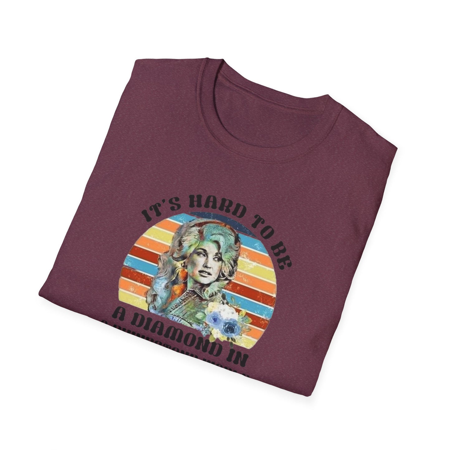 Diamond in a Rhinestone World Unisex Softstyle Tee