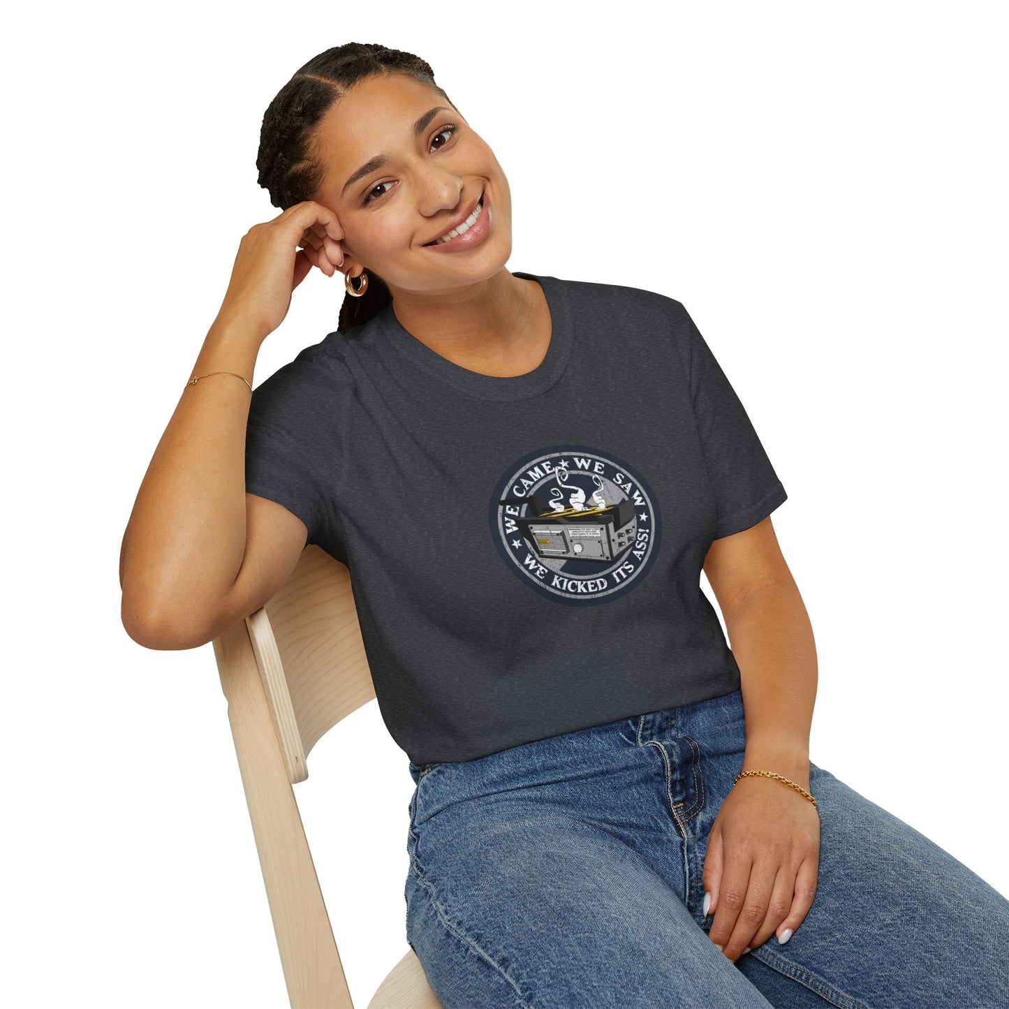 We Kicked It's Ass- Ghost Trap Unisex Softstyle Tee