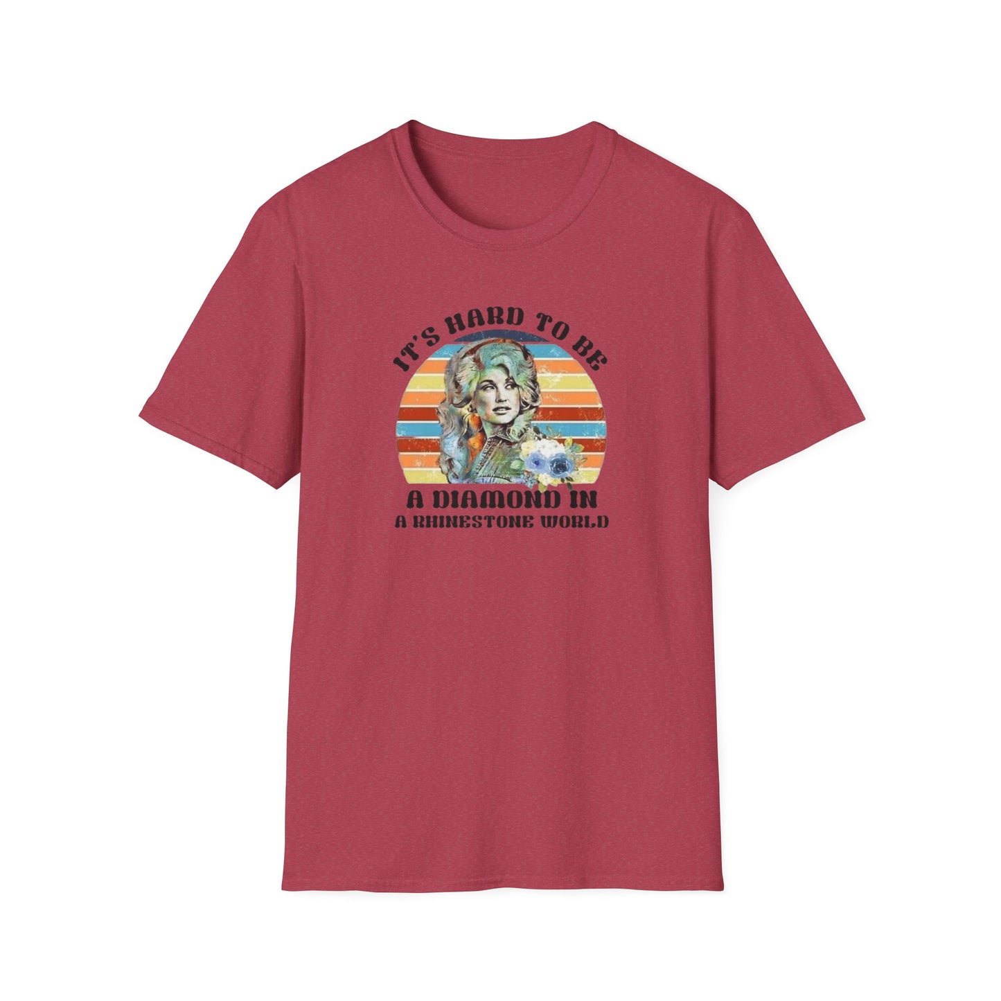 Diamond in a Rhinestone World Unisex Softstyle Tee
