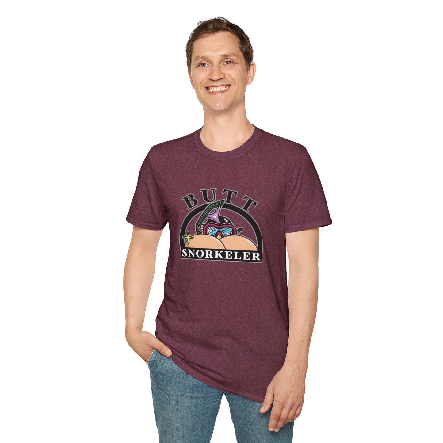 Butt Snorkeler Unisex Softstyle Tee