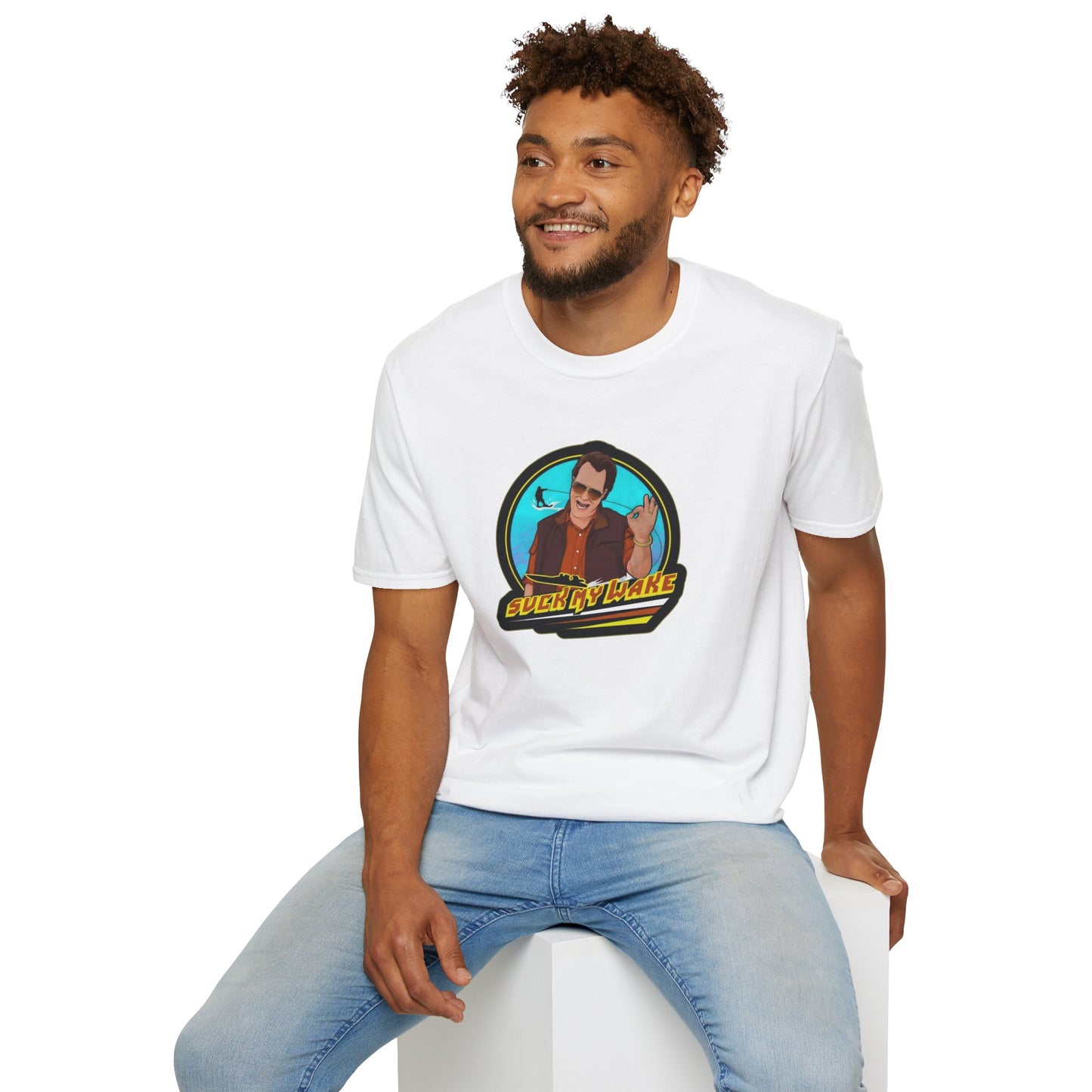 Suck My Wake Unisex Softstyle Tee