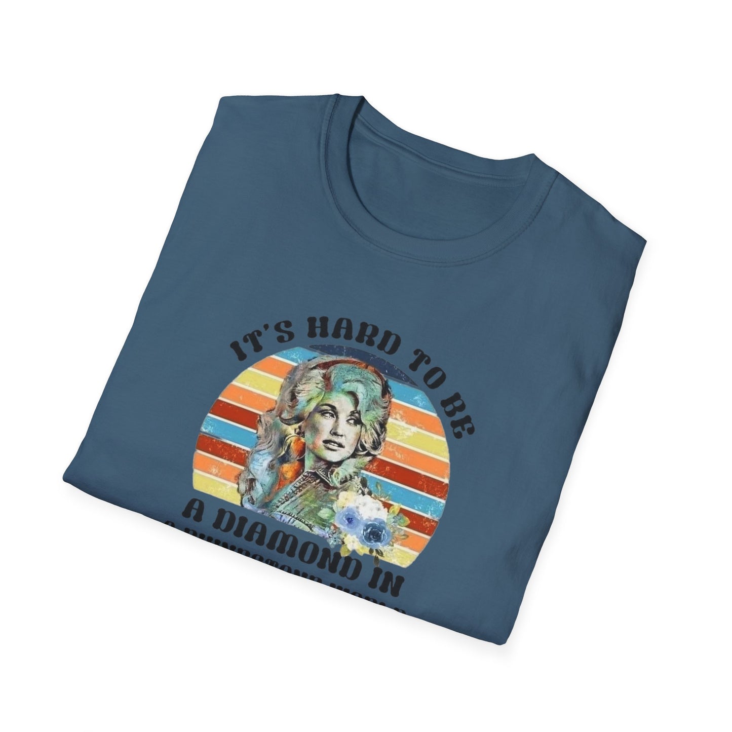 Diamond in a Rhinestone World Unisex Softstyle Tee