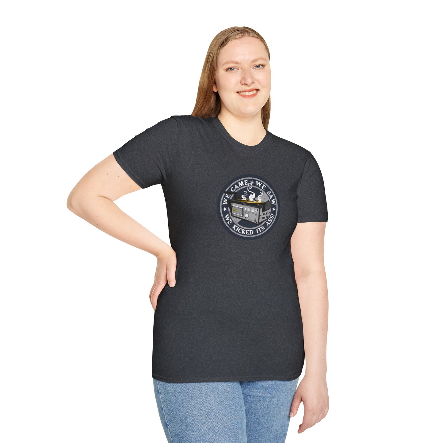We Kicked It's Ass- Ghost Trap Unisex Softstyle Tee