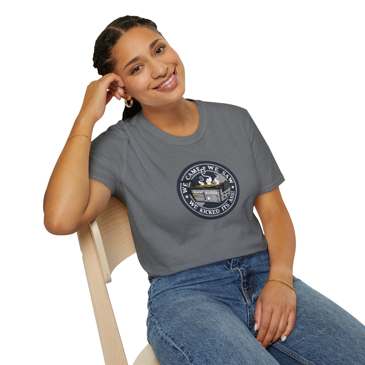 We Kicked It's Ass- Ghost Trap Unisex Softstyle Tee