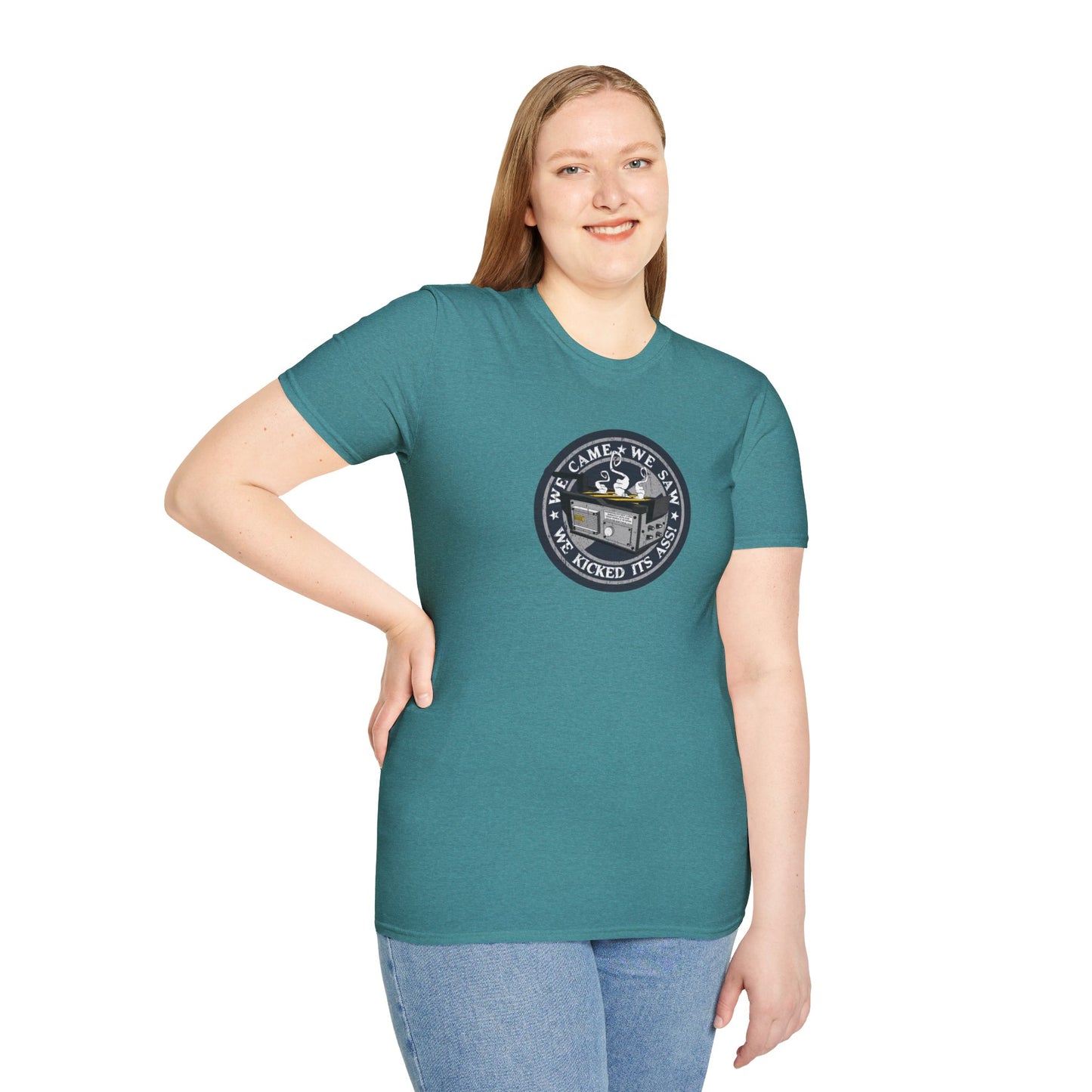 We Kicked It's Ass- Ghost Trap Unisex Softstyle Tee