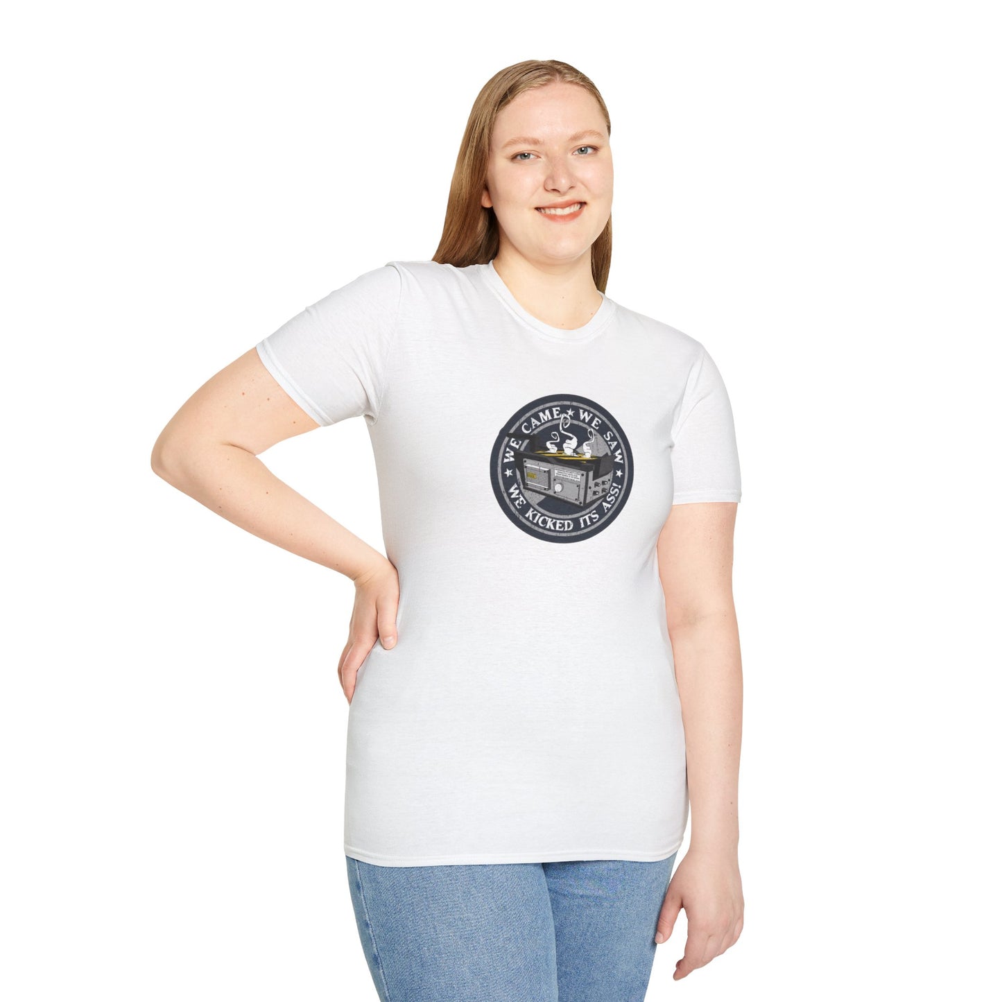 We Kicked It's Ass- Ghost Trap Unisex Softstyle Tee