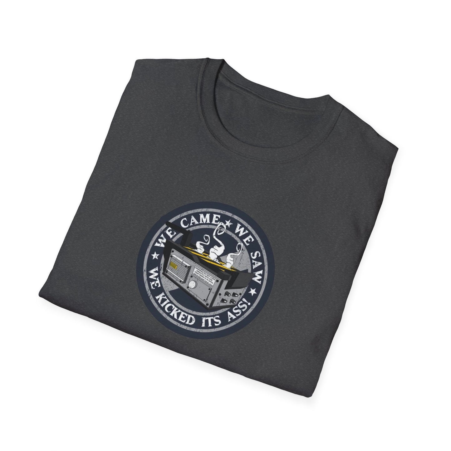 We Kicked It's Ass- Ghost Trap Unisex Softstyle Tee