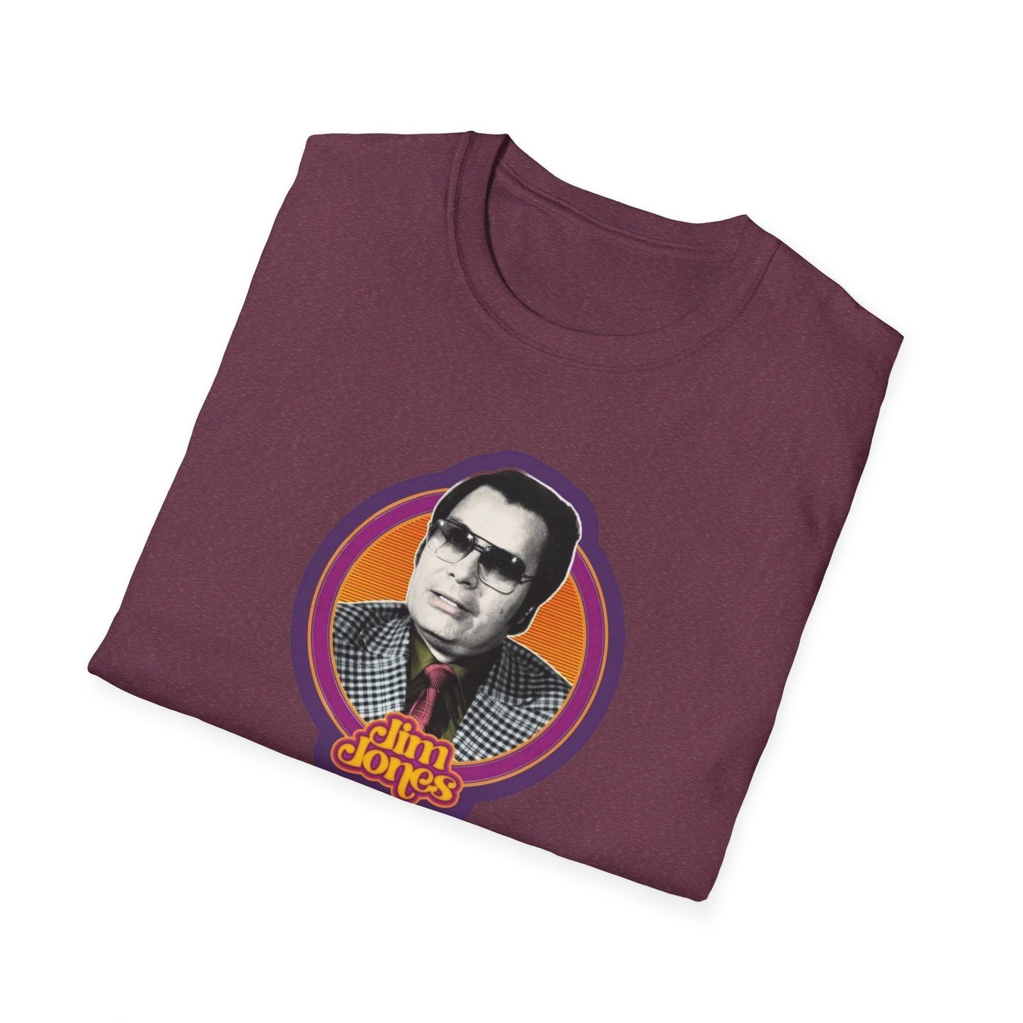 Retro Jim Jones Cult Leader Unisex Softstyle Tee