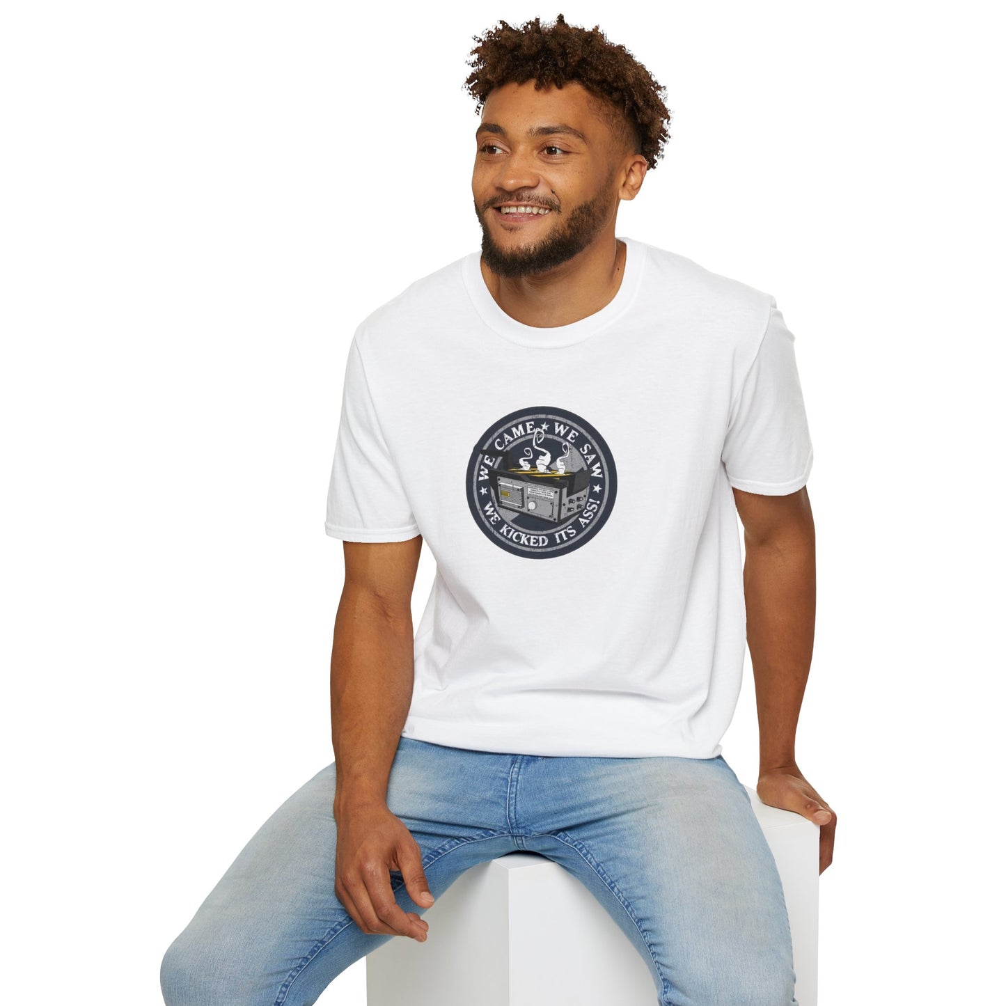 We Kicked It's Ass- Ghost Trap Unisex Softstyle Tee