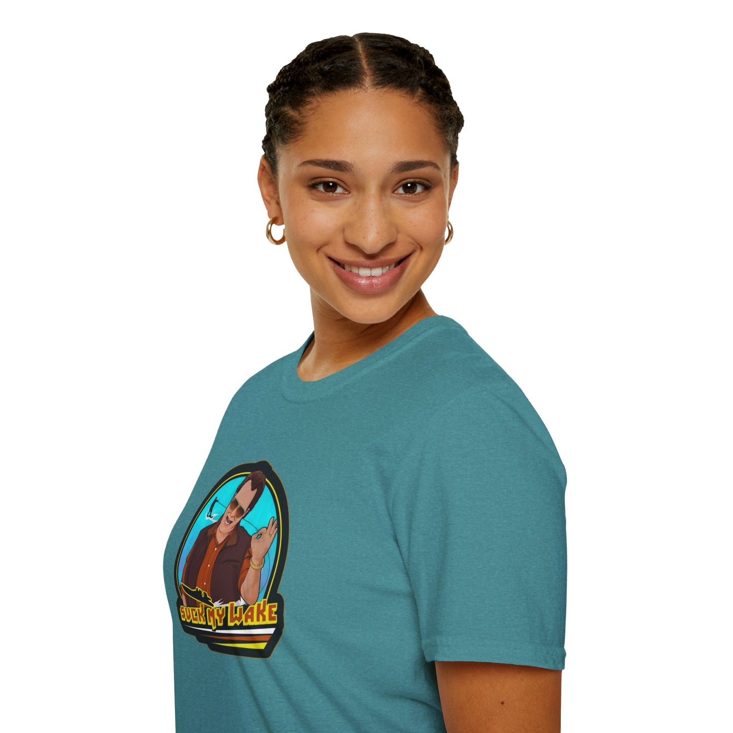 Suck My Wake Unisex Softstyle Tee
