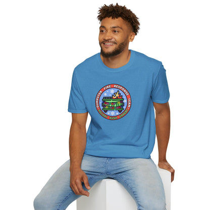 Christmas Dumpster Fire Unisex Softstyle Tee