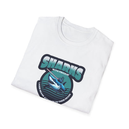 Sharks With Laser Beams Unisex Softstyle Tee