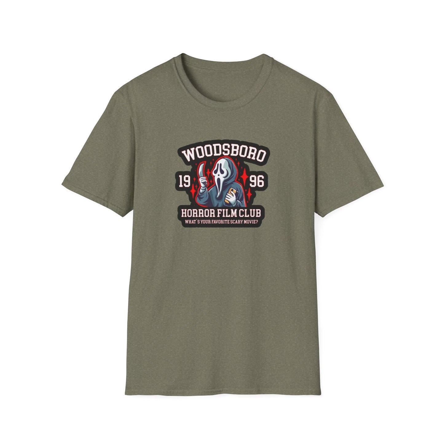 Woodsboro Horror Movie Club Unisex Softstyle Tee