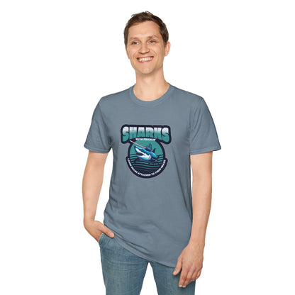 Sharks With Laser Beams Unisex Softstyle Tee