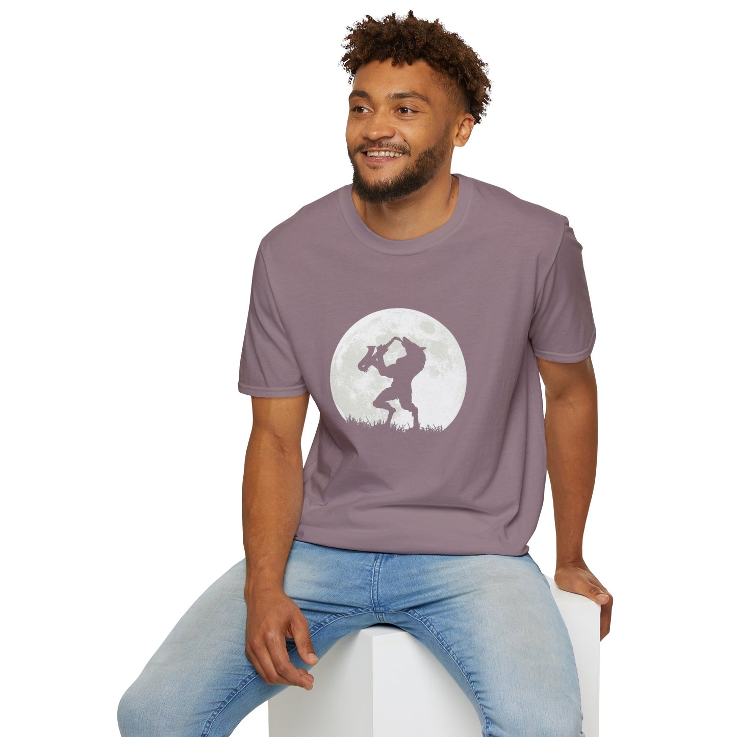 Saxy Jazz Werewolf Unisex Softstyle Tee