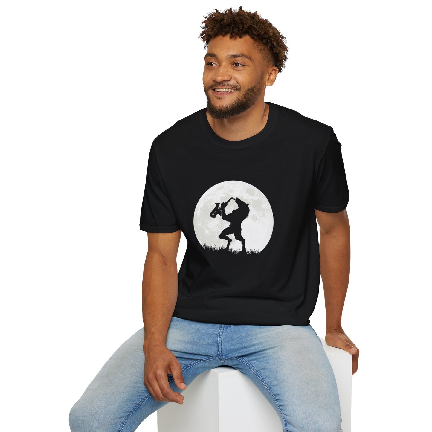 Saxy Jazz Werewolf Unisex Softstyle Tee